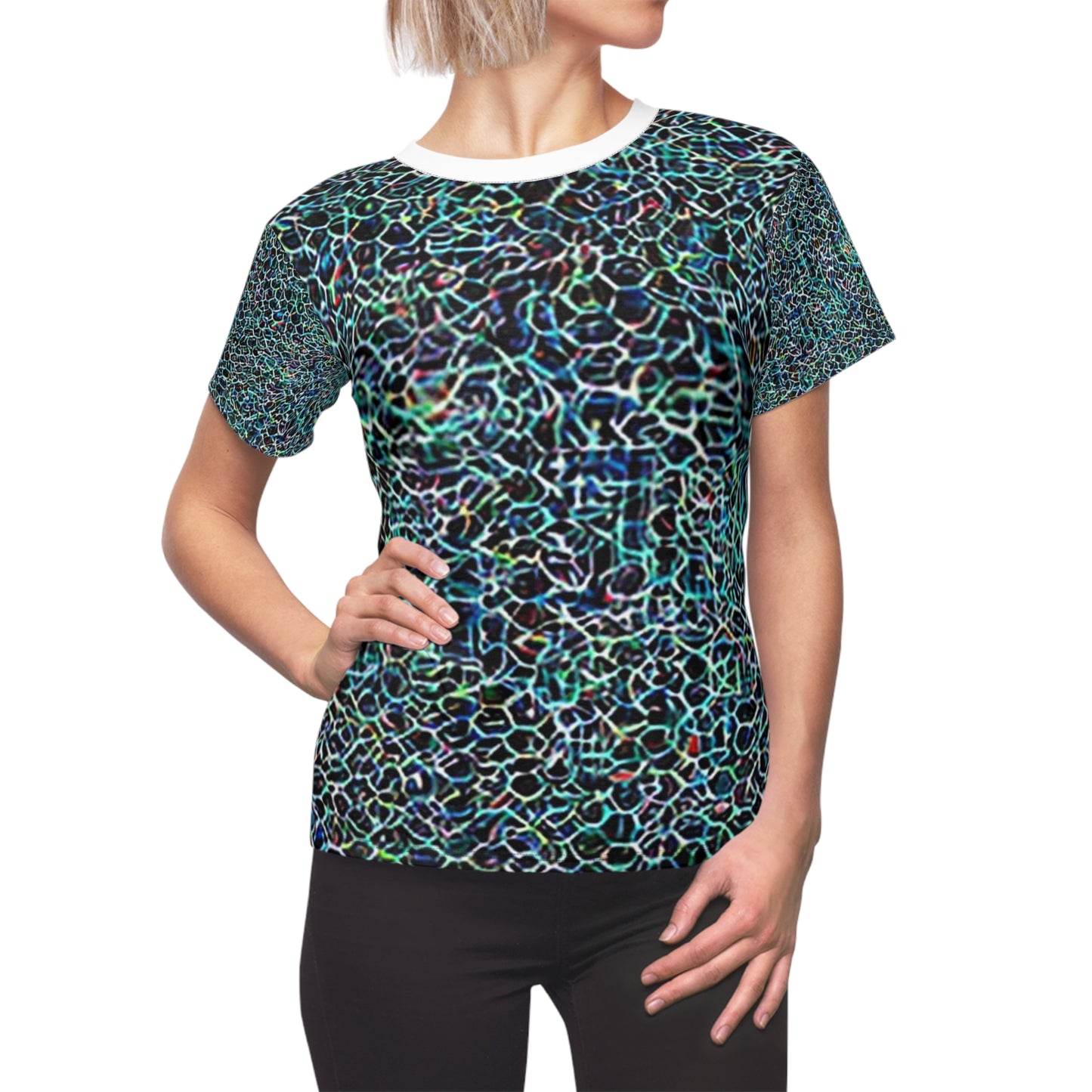 Anti Facial Recognition / Adversarial Pattern Women's Cut & Sew Tee