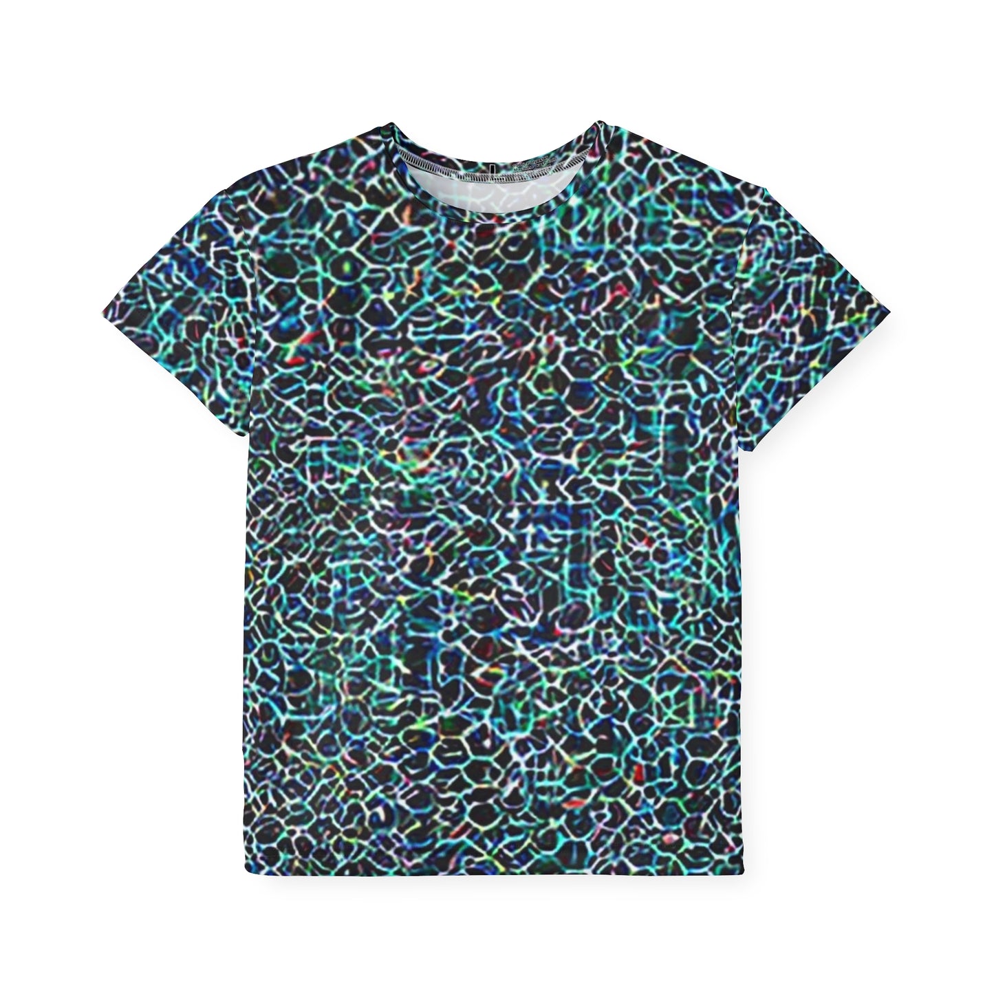 Stealthy Kids T-Shirt, Urban Surveillance Sheild Multicolor Polyester Short Sleeve shirt