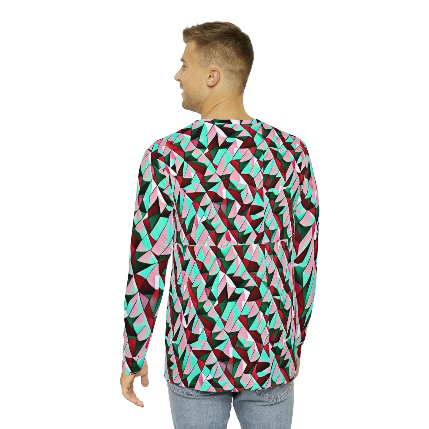 Anti Surveillance / Facial Recognition / Adversarial Pattern Unisex Long Sleeve