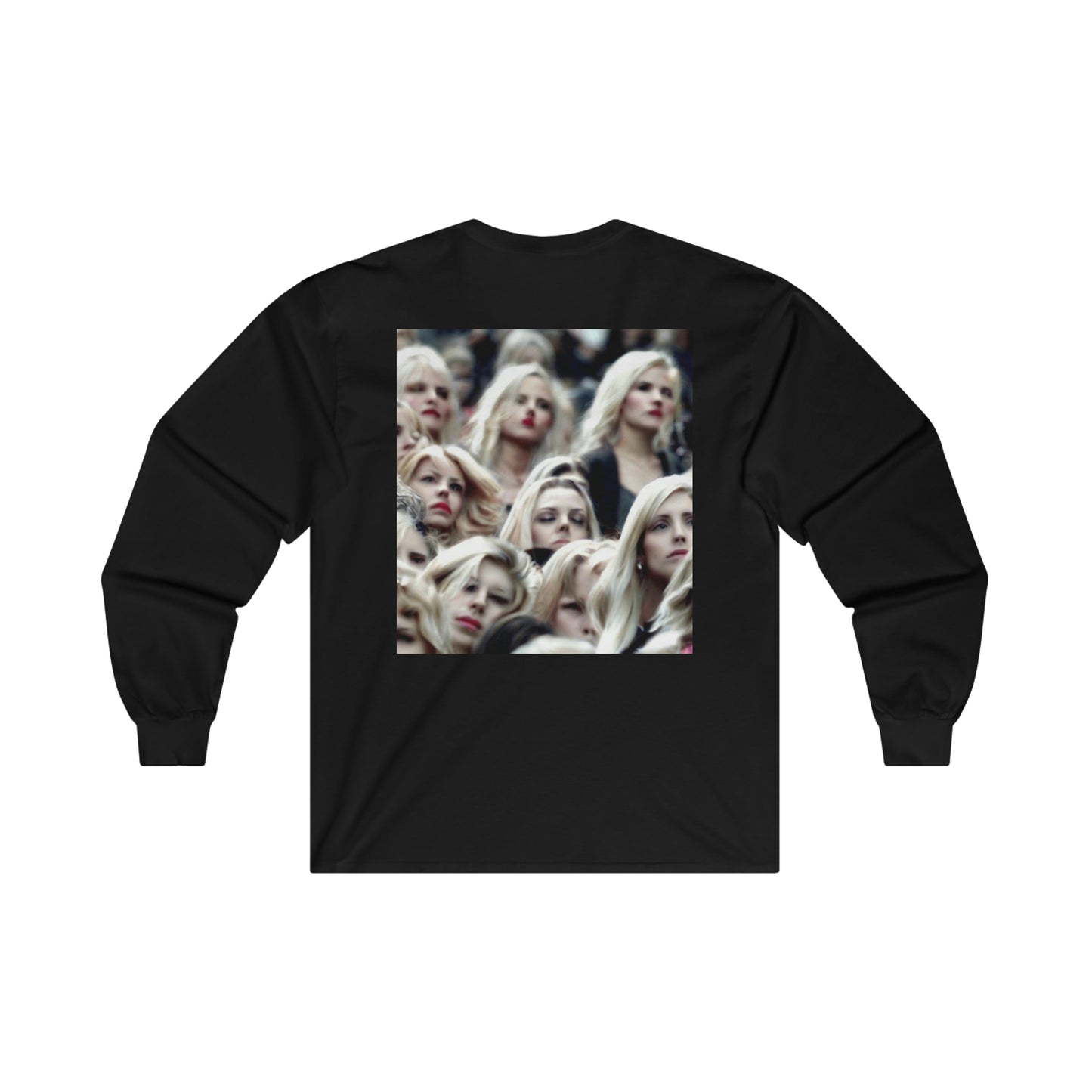 Unisex Long Sleeve Cotton Shirt Anti Facial Recognition Invisibility Pattern