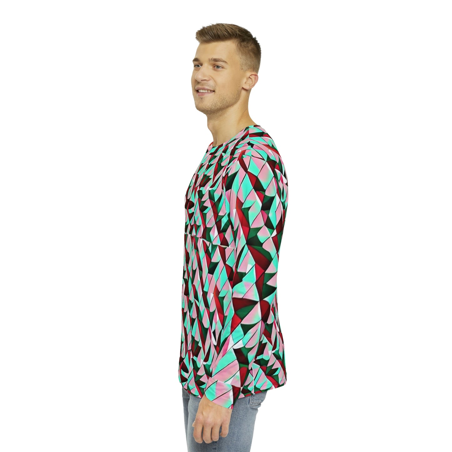 Anti Surveillance / Facial Recognition / Adversarial Pattern Unisex Long Sleeve