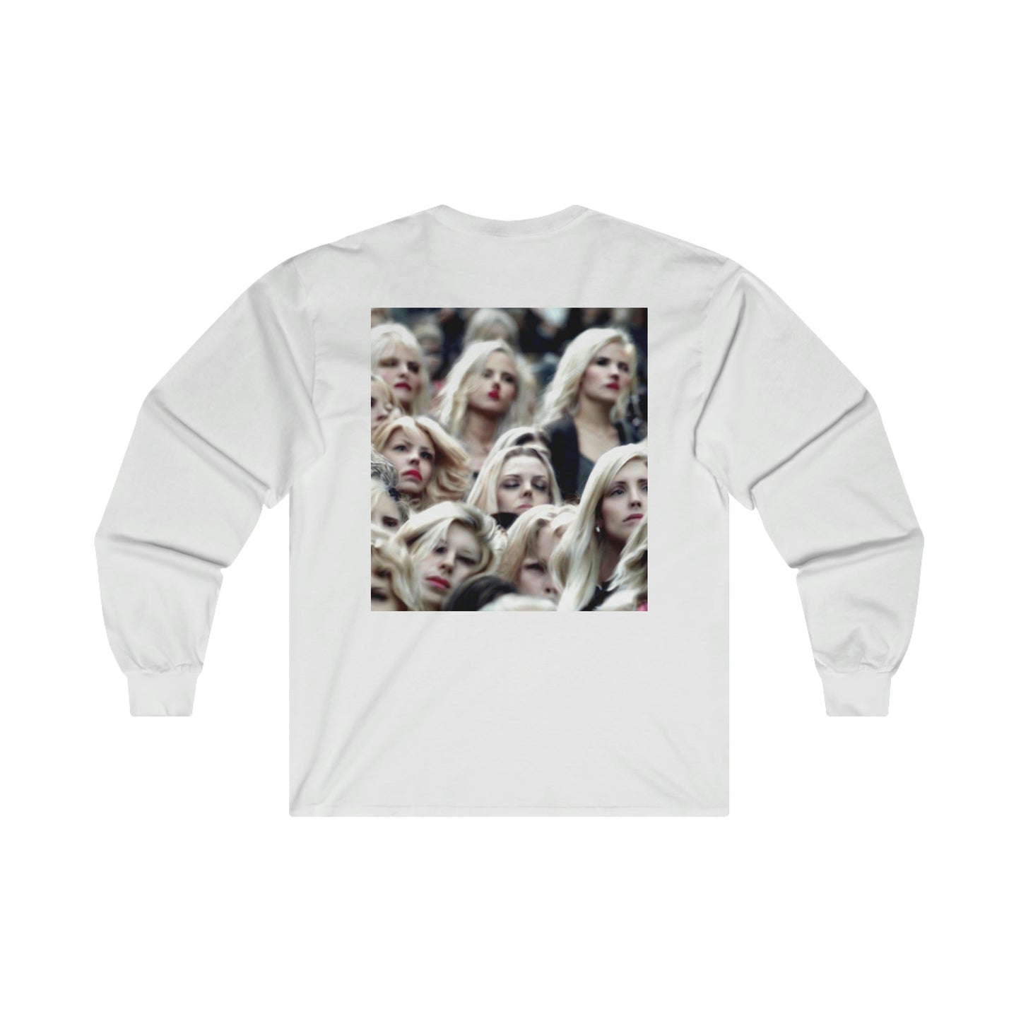 Unisex Long Sleeve Cotton Shirt Anti Facial Recognition Invisibility Pattern