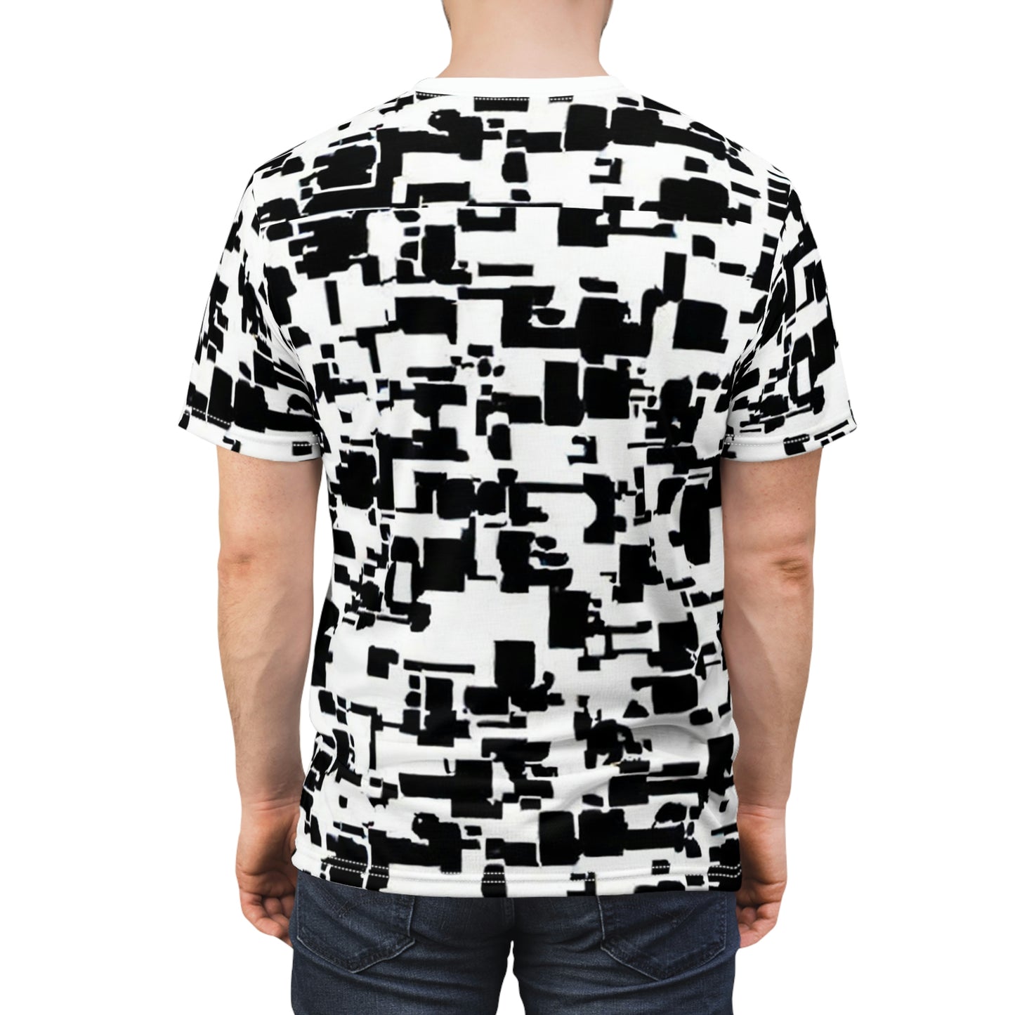 Anti Facial Recognition AI Invisibility Adversarial Pattern Unisex Cut & Sew Tee