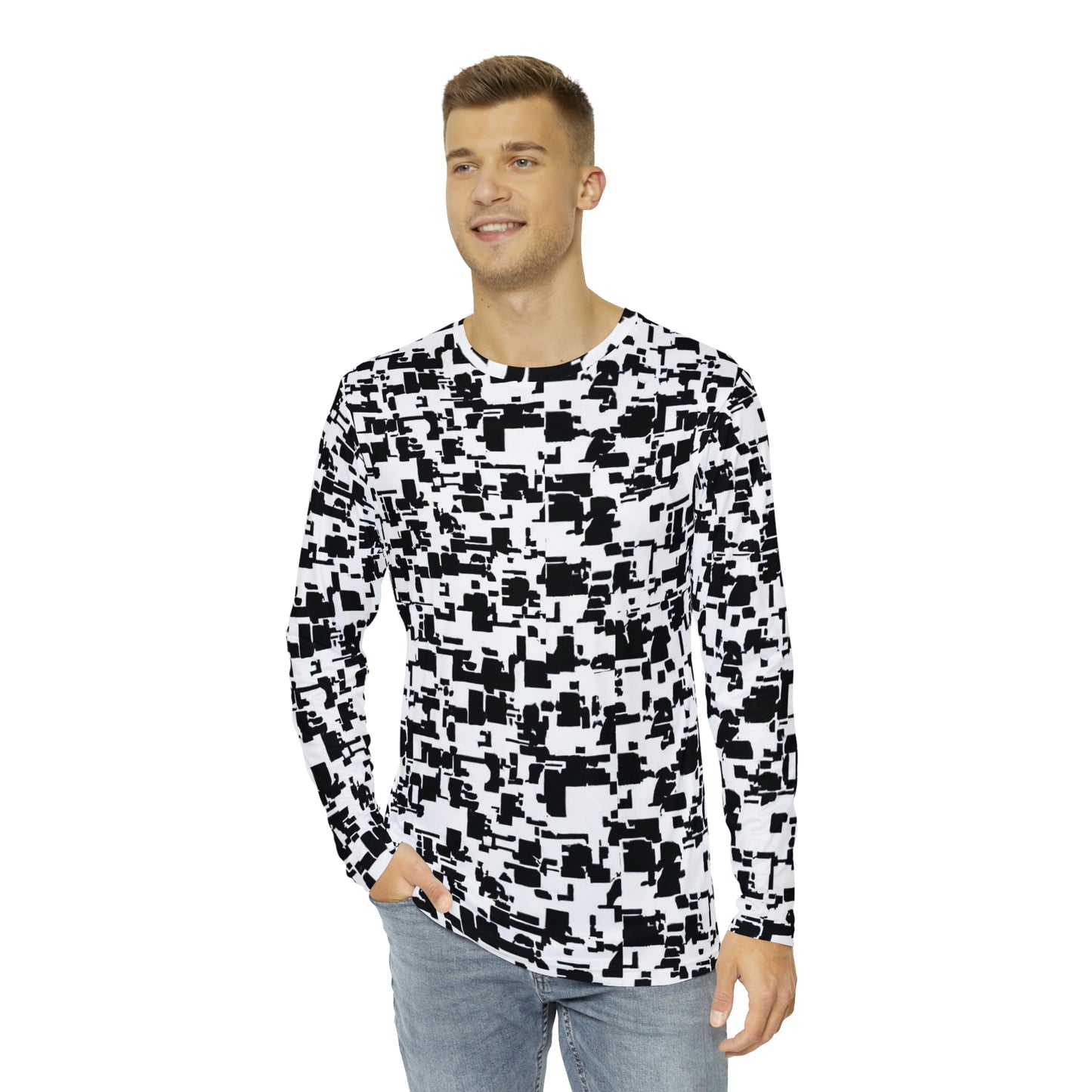 Long Sleeve Shirt / Anti Facial Recognition AI Invisibility Adversarial Pattern