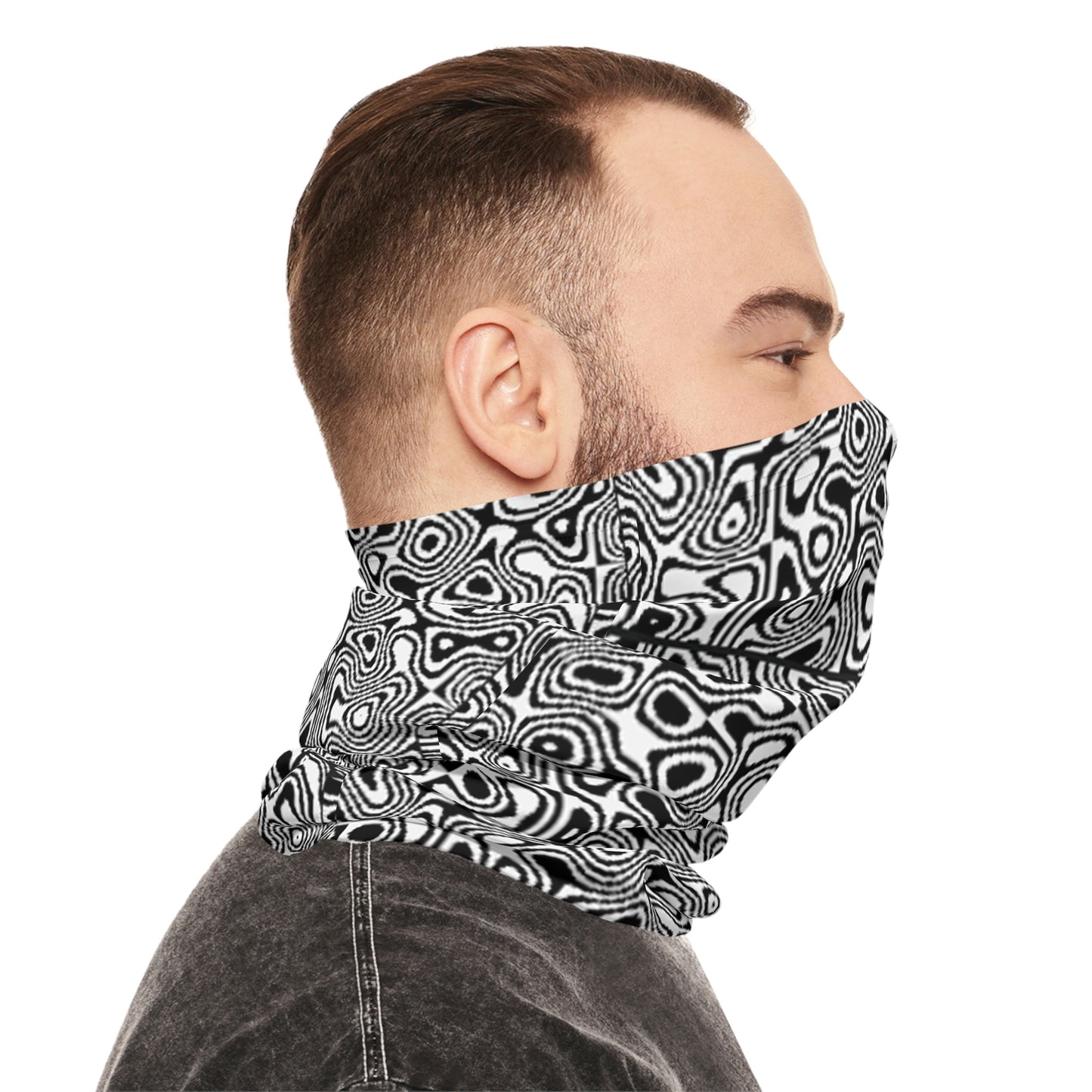 Anti Facial Recognition Adversarial Pattern Midweight Neck Gaiter