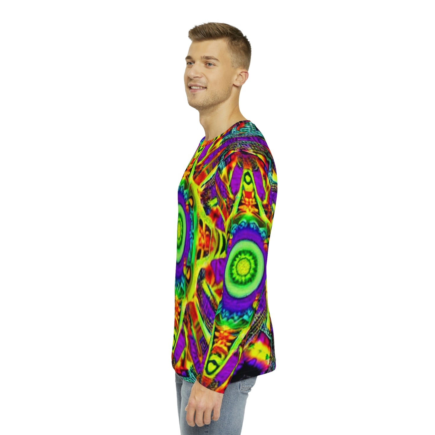 Long Sleeve Shirt Anti Facial Recognition AI Invisibility Adversarial Pattern