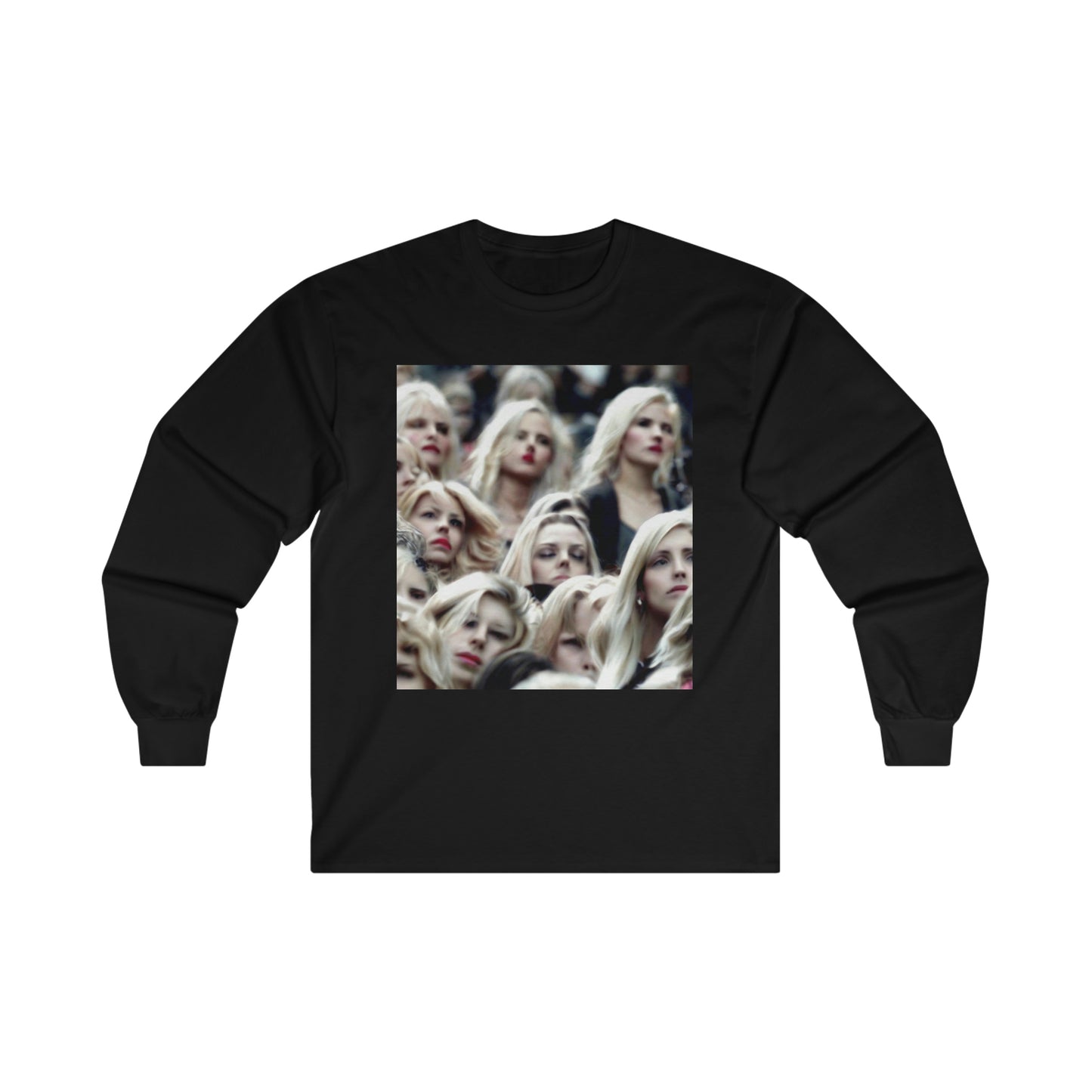 Unisex Long Sleeve Cotton Shirt Anti Facial Recognition Invisibility Pattern