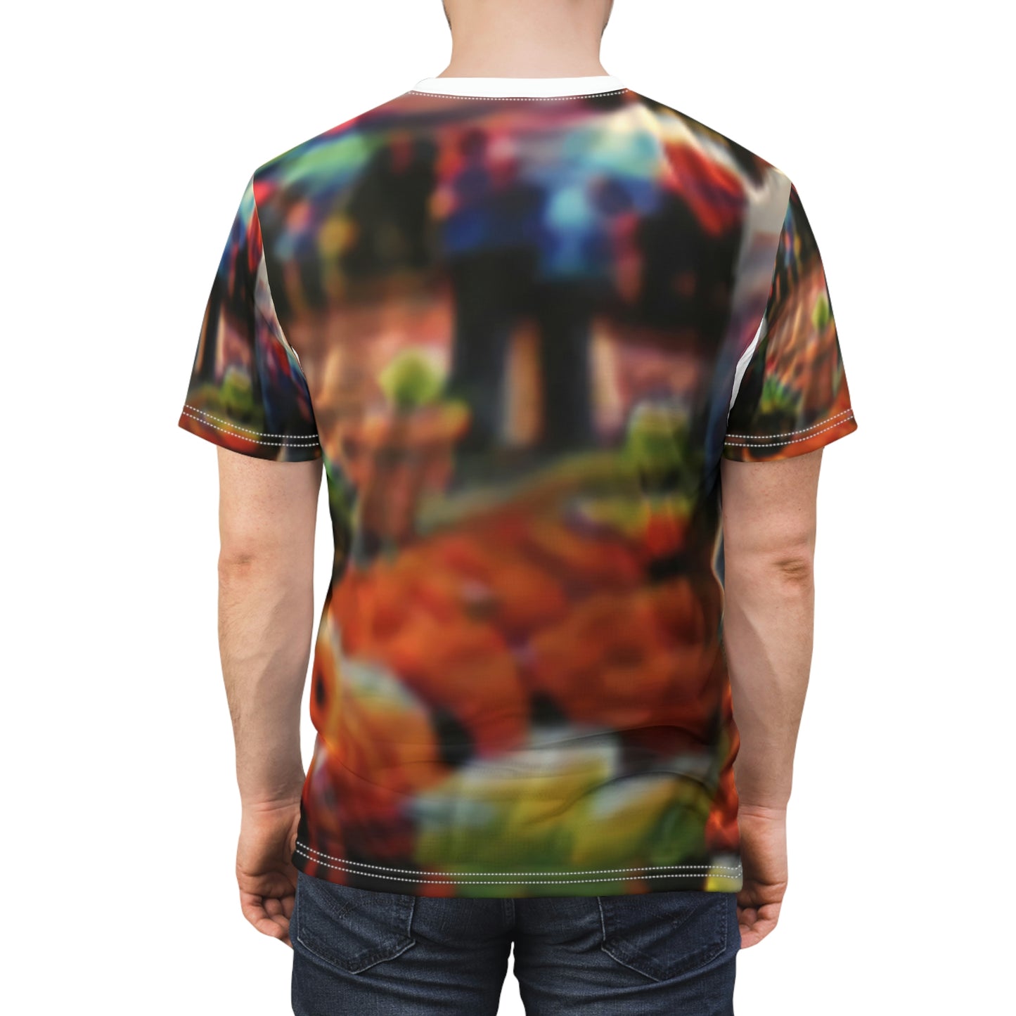 Anti Facial Recognition AI Invisibility Adversarial Pattern Unisex Cut & Sew Tee