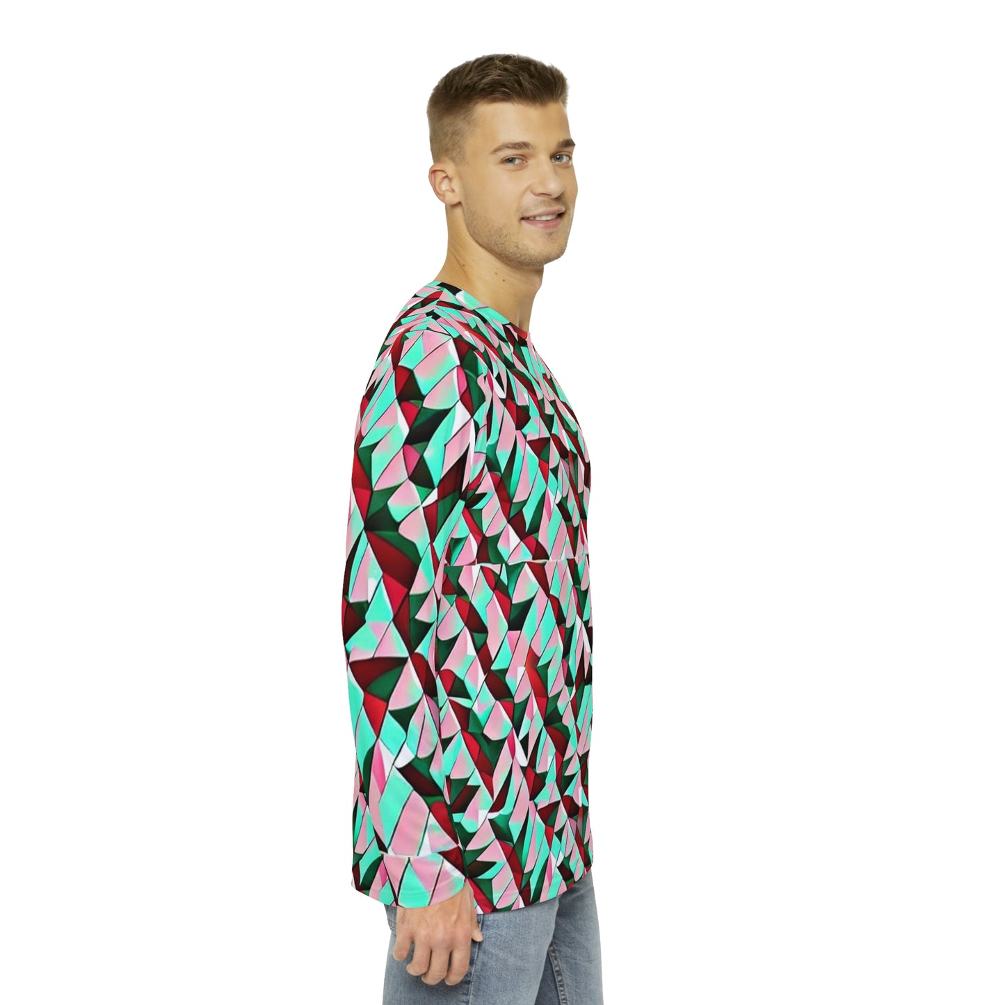 Anti Surveillance / Facial Recognition / Adversarial Pattern Unisex Long Sleeve