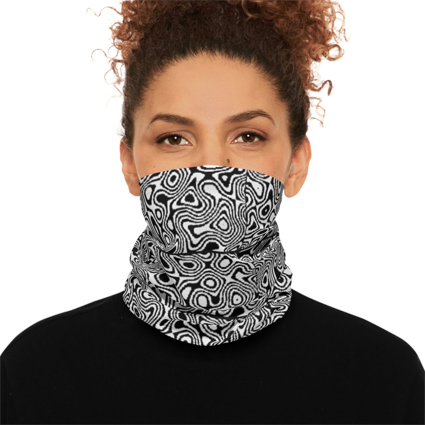 Anti Facial Recognition Adversarial Pattern Midweight Neck Gaiter
