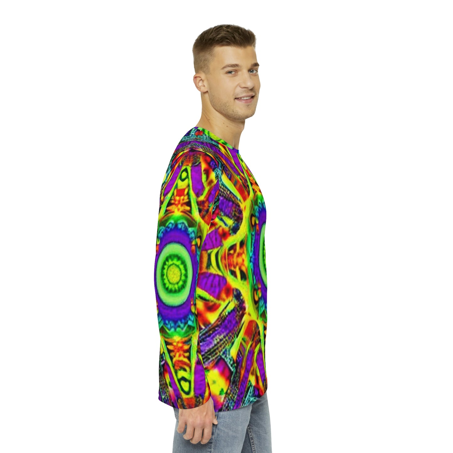 Long Sleeve Shirt Anti Facial Recognition AI Invisibility Adversarial Pattern