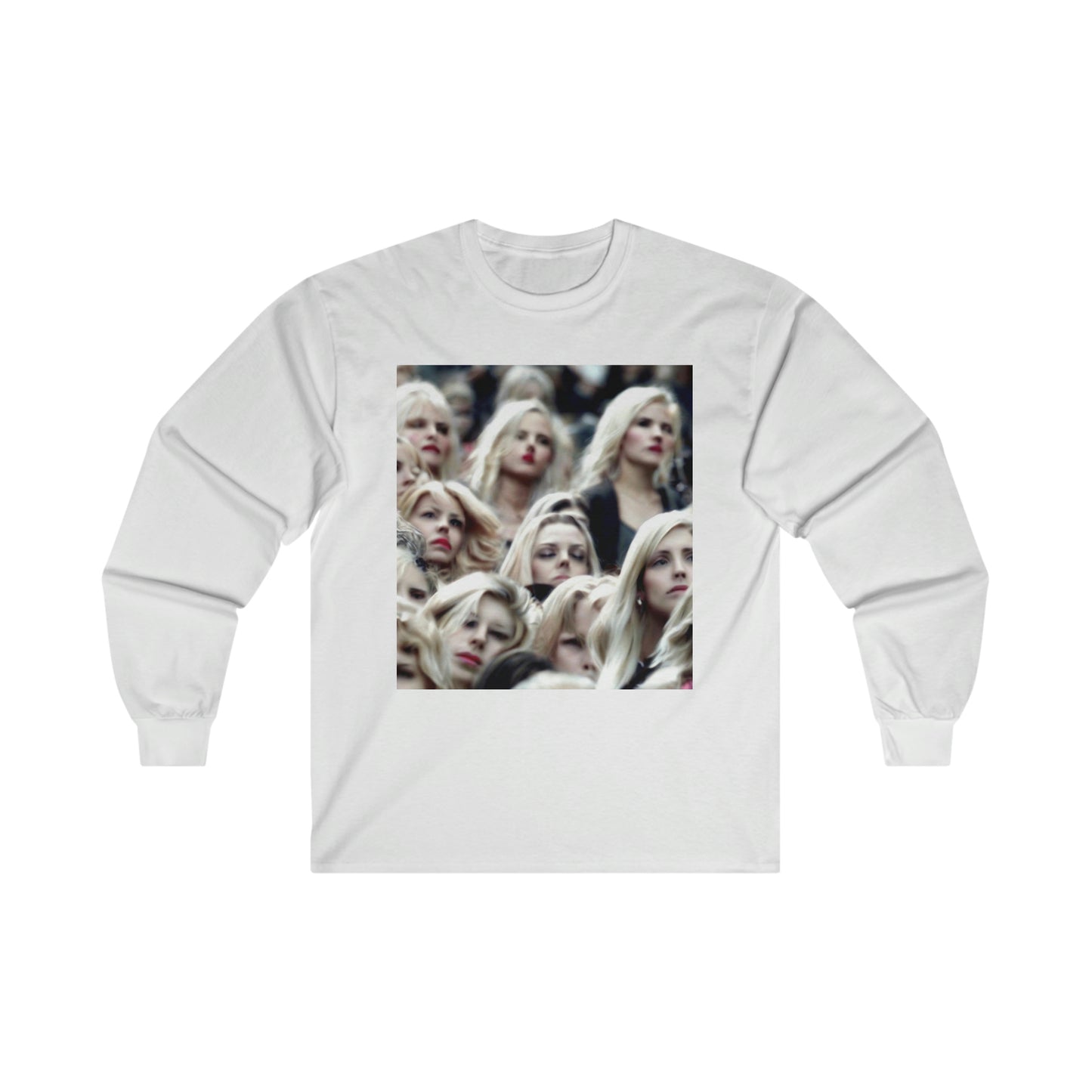 Unisex Long Sleeve Cotton Shirt Anti Facial Recognition Invisibility Pattern