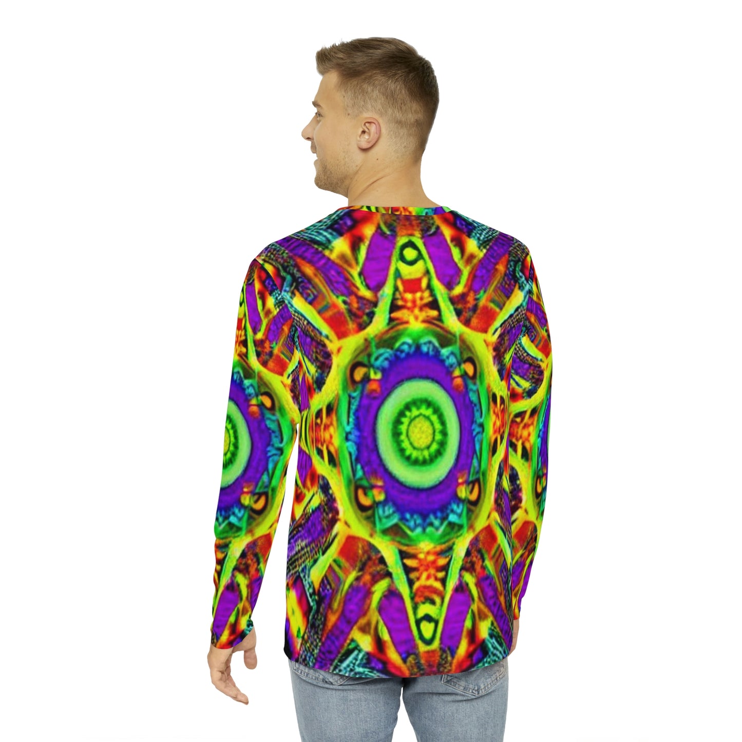 Long Sleeve Shirt Anti Facial Recognition AI Invisibility Adversarial Pattern