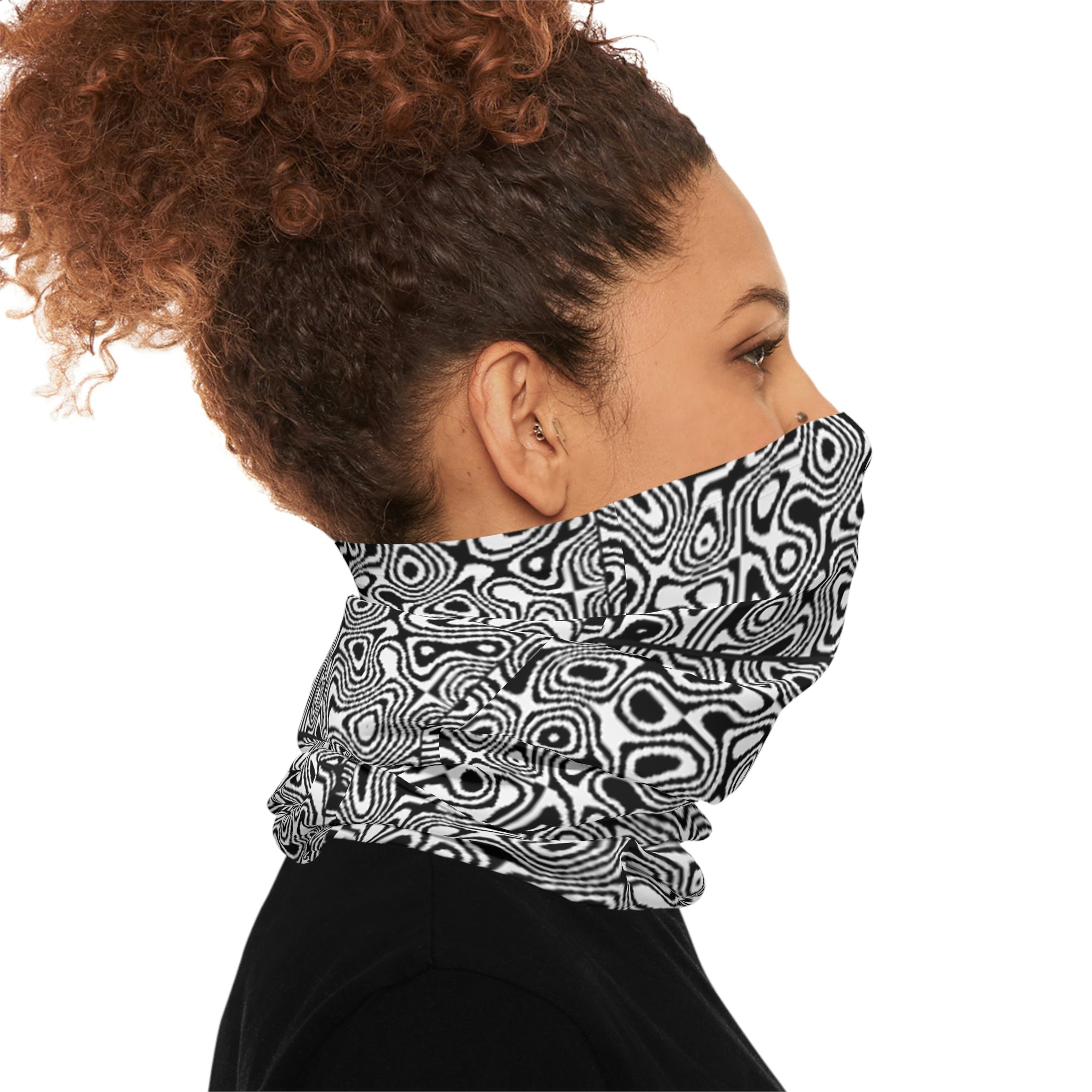 Anti Facial Recognition Adversarial Pattern Midweight Neck Gaiter