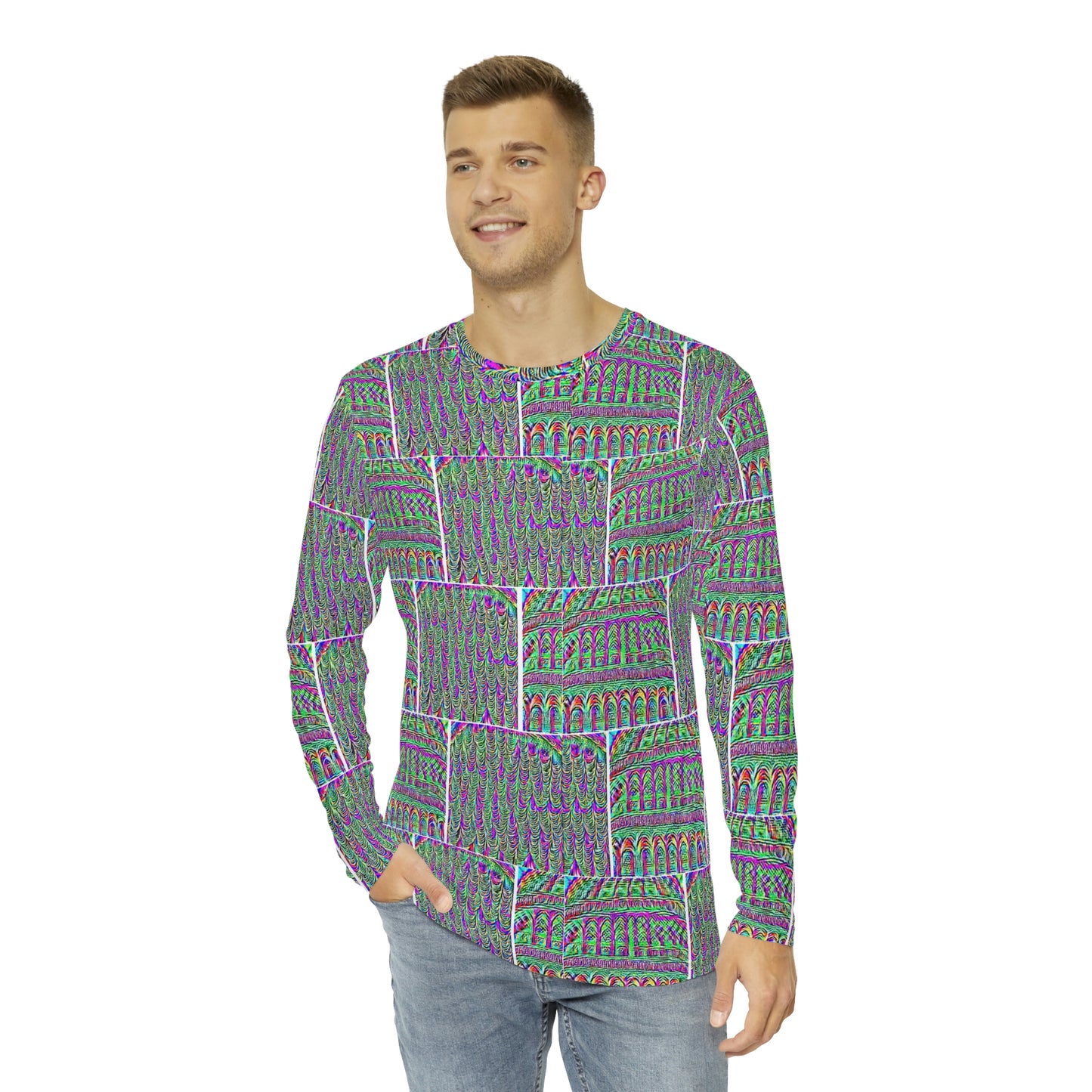 Anti Facial Recognition AI Invisibility Adversarial Pattern Unisex / Long Sleeve