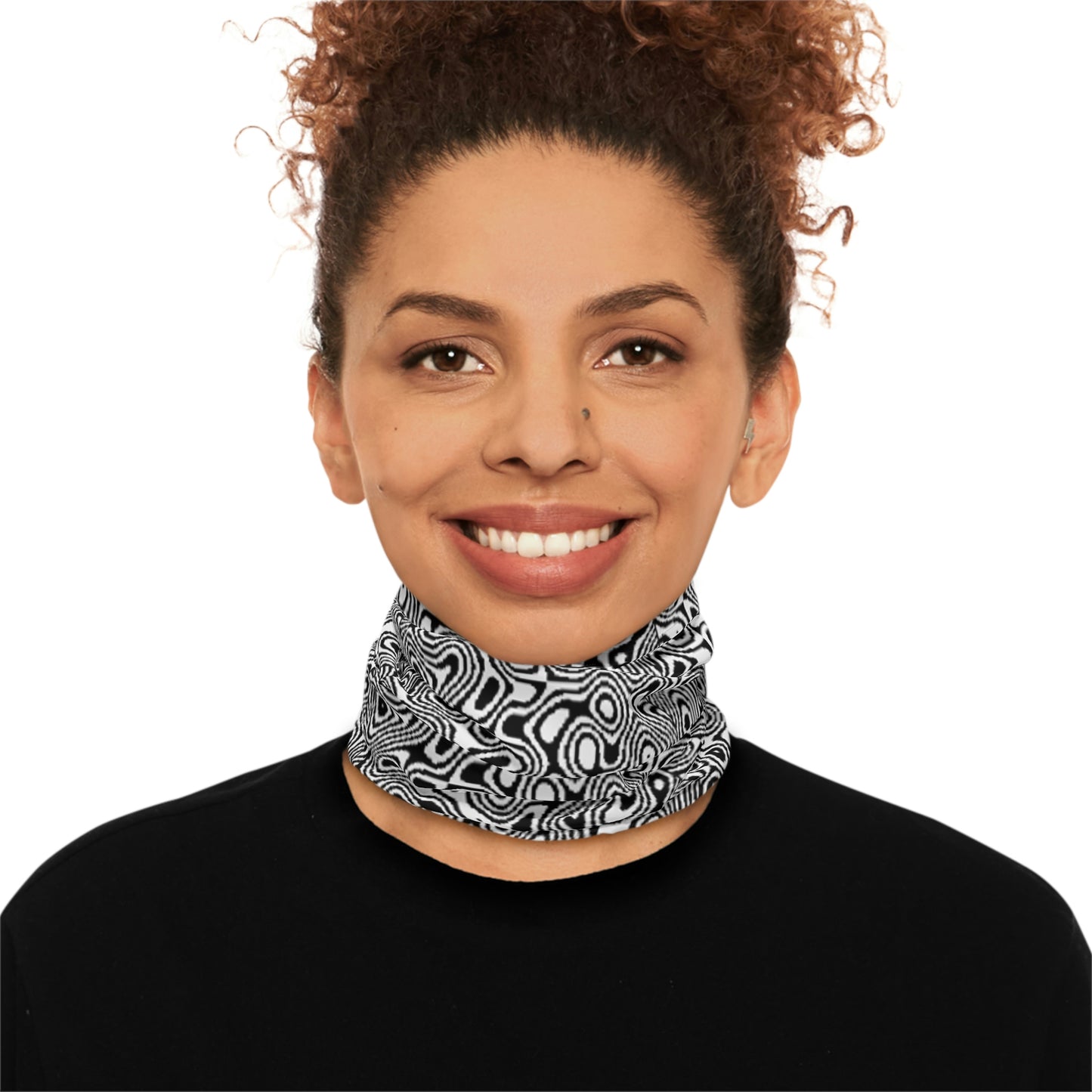 Anti Facial Recognition Adversarial Pattern Midweight Neck Gaiter