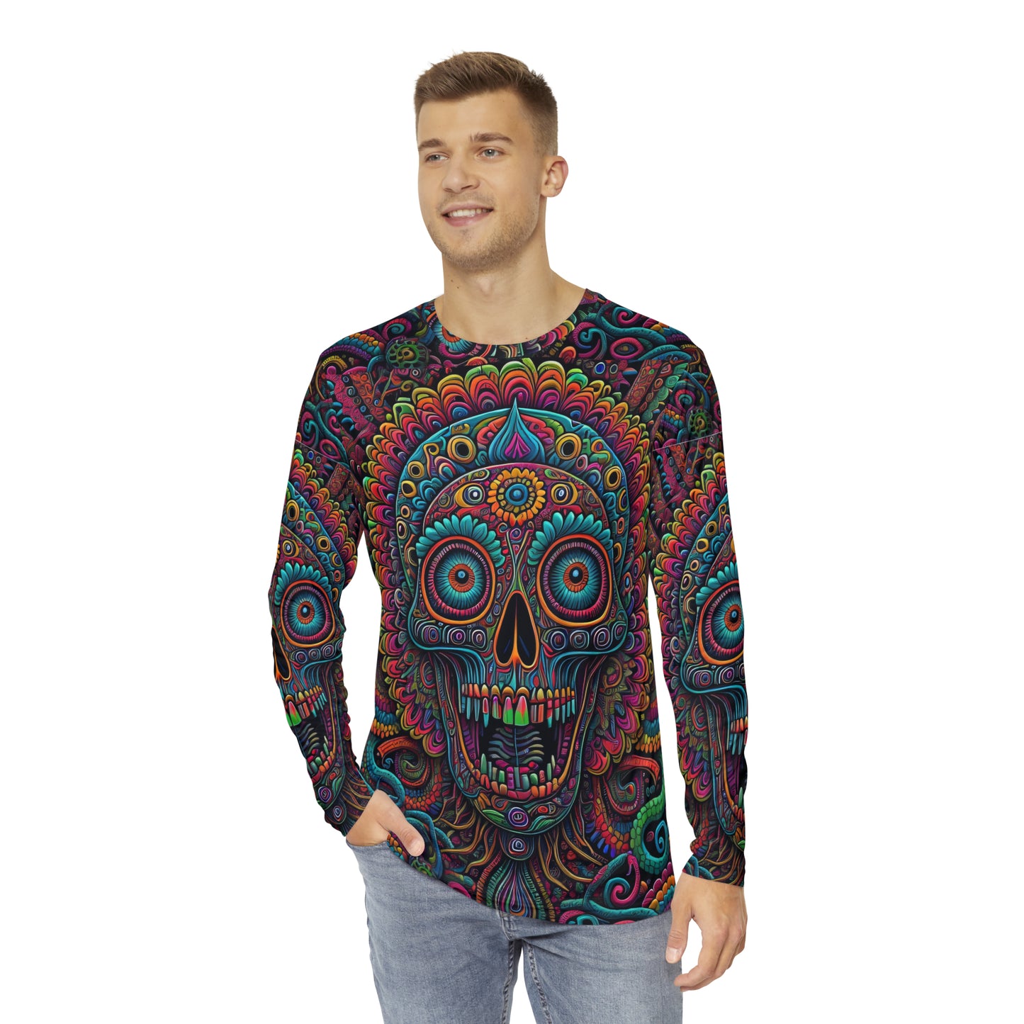 Anti Surveillance Unisex Long Sleeve Shirt (AOP)