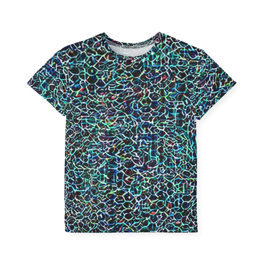 Stealthy Kids T-Shirt, Urban Surveillance Sheild Multicolor Polyester Short Sleeve shirt