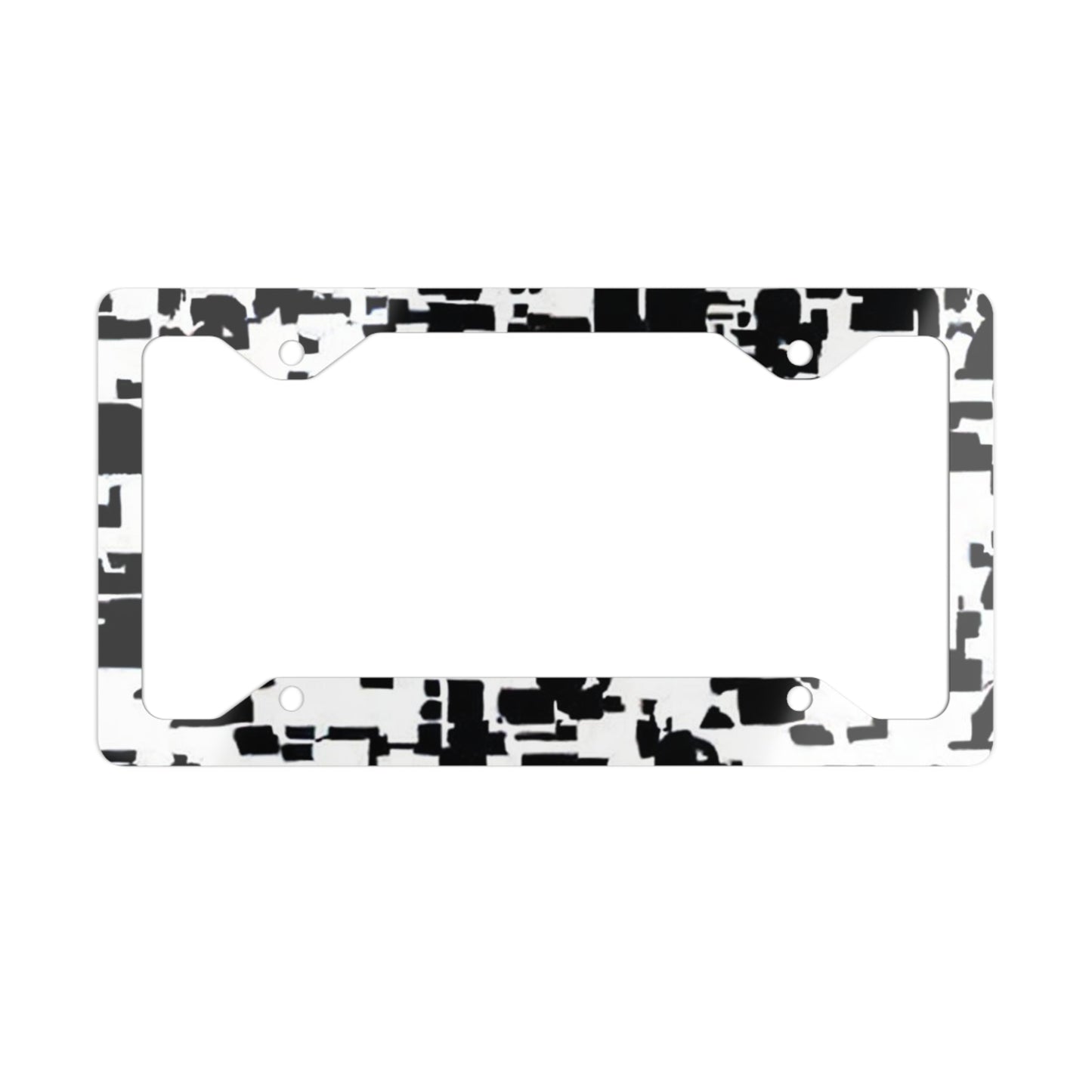 Metal License Plate Frame Adversarial Pattern  / AI Invisibility