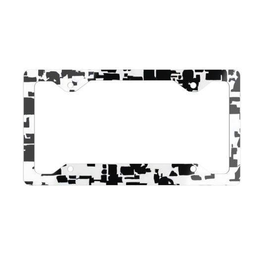 Metal License Plate Frame Adversarial Pattern  / AI Invisibility