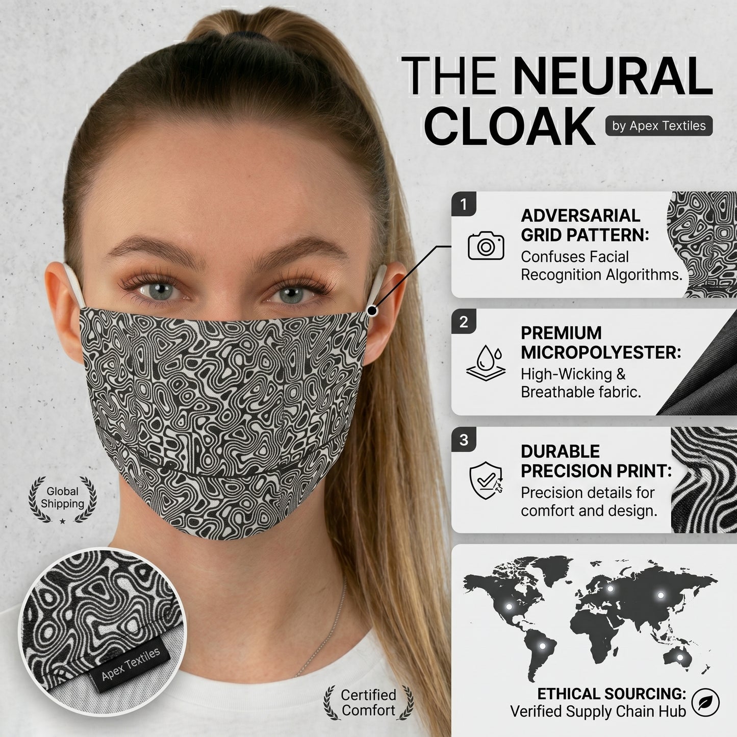 Anti Surveillance Face Mask