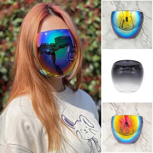 AntiAI™ Privacy Shield Sunglasses — Full-Face Spherical Visor | Unisex UV400 Anti-Spray Protection