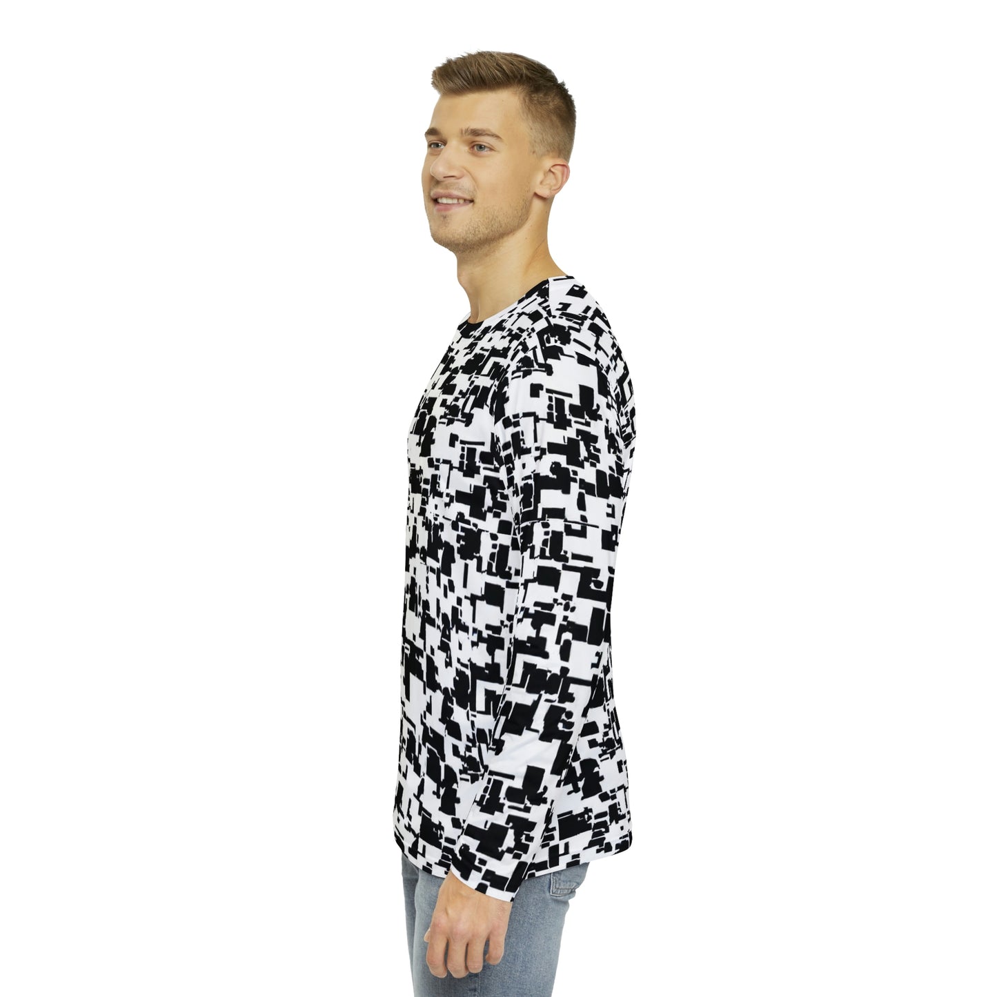 Long Sleeve Shirt / Anti Facial Recognition AI Invisibility Adversarial Pattern
