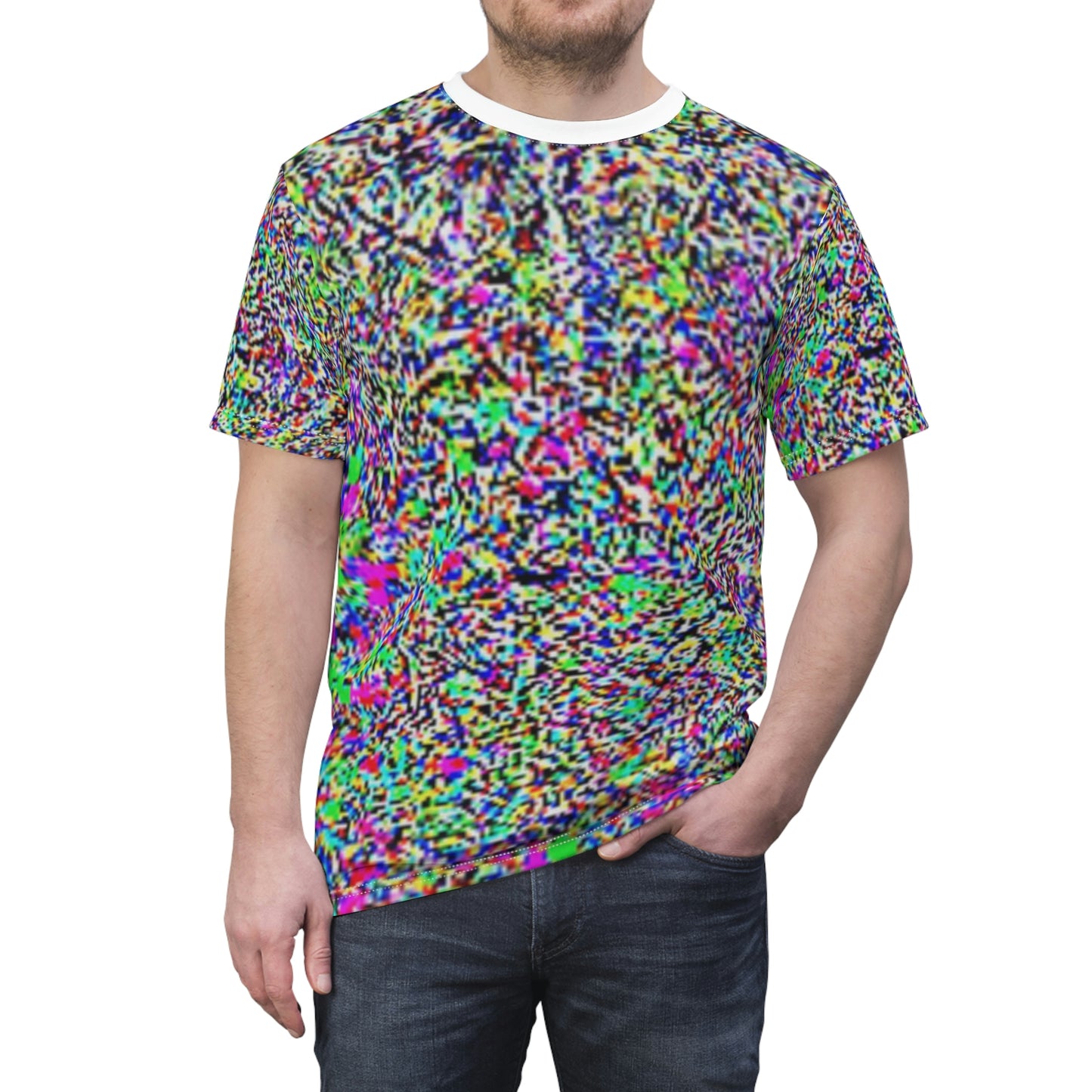 Anti Facial Recognition AI Invisibility Adversarial Pattern Unisex Tee