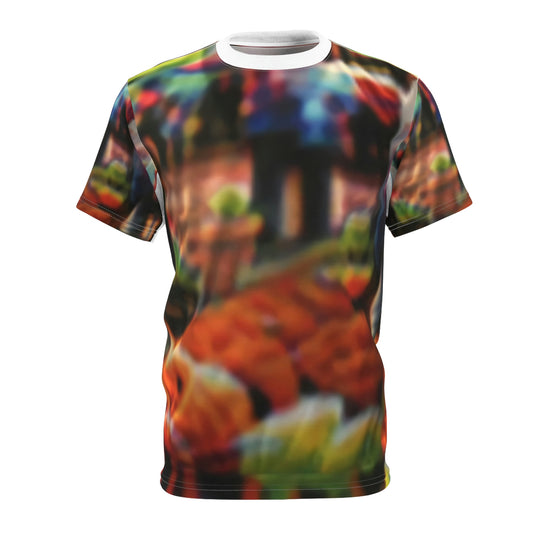 Anti Facial Recognition AI Invisibility Adversarial Pattern Unisex Cut & Sew Tee