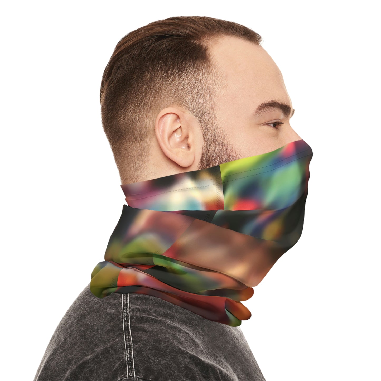 Adversarial Pattern Anti Facial recognition / Midweight Neck Gaiter
