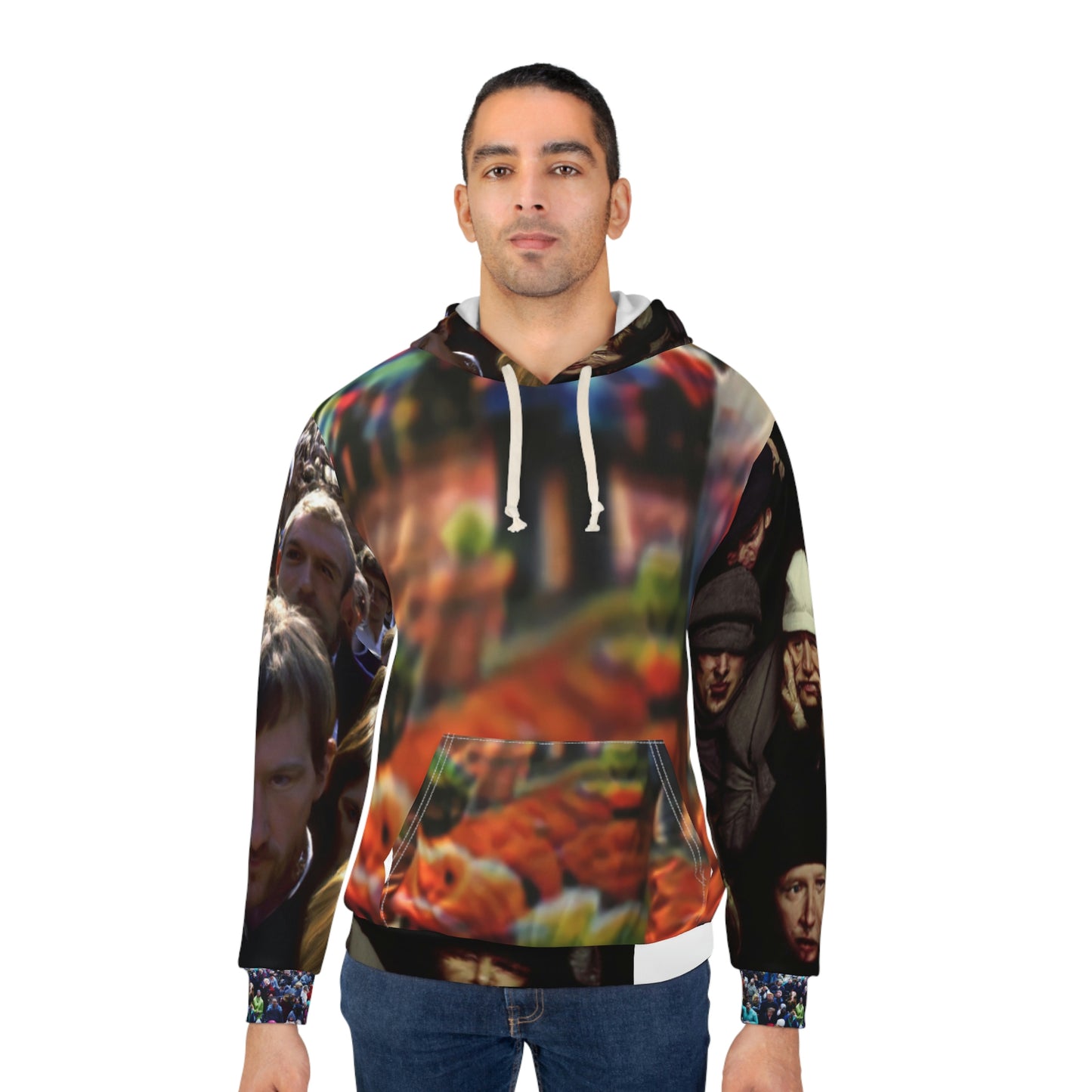 Anti Facial Recognition AI Invisibility Adversarial Pattern Unisex Hoodie