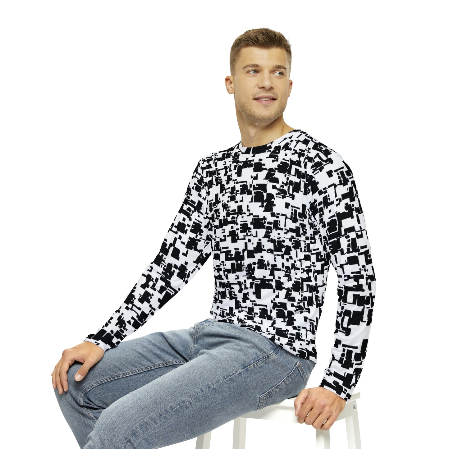 Long Sleeve Shirt / Anti Facial Recognition AI Invisibility Adversarial Pattern